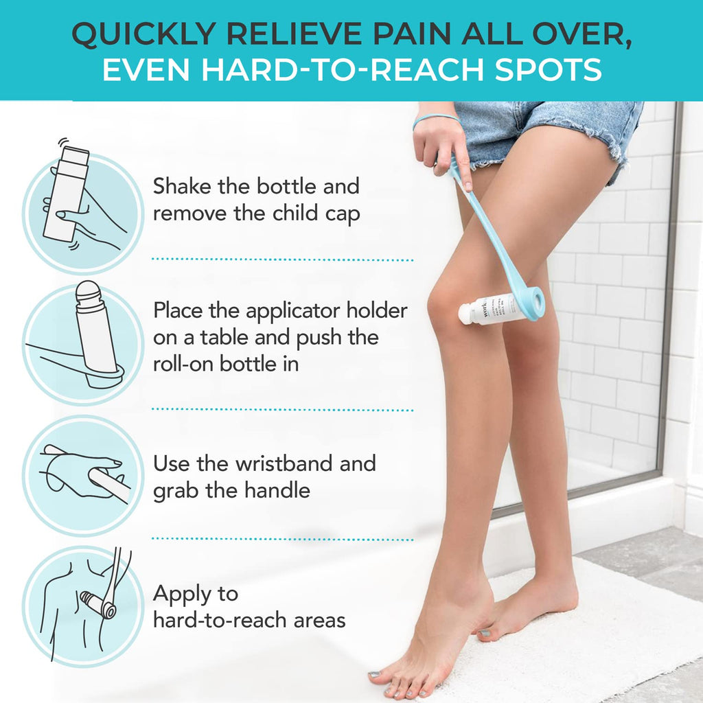Workvie Lidocaine Pain Relief Roll On 2 Pack & Easy Reach Applicator Tool – Fast Acting Topical Lidocaine Maximum Strength with Arnica Montana & Aloe Vera for Muscles, Joints, Back, Neck & Feet Workvie Au supplements