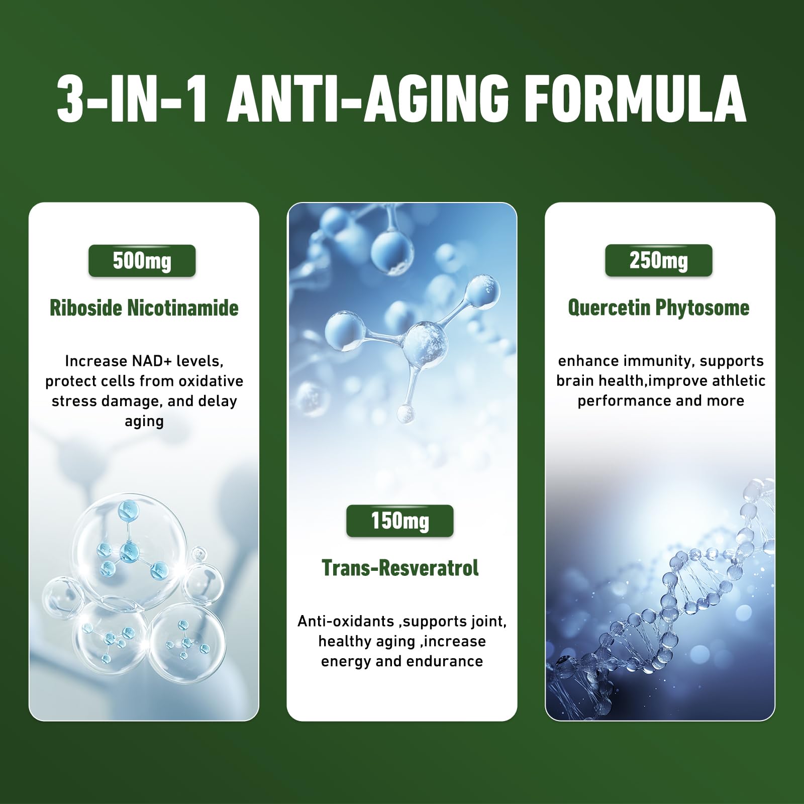 Airboy NAD Supplement with Nicotinamide Riboside Resveratrol & Quercetin 900 mg, NMNH Alternative for Men and Women Support Anti-Aging, Energy, Focus - 80 Capsules Airboy Au supplements