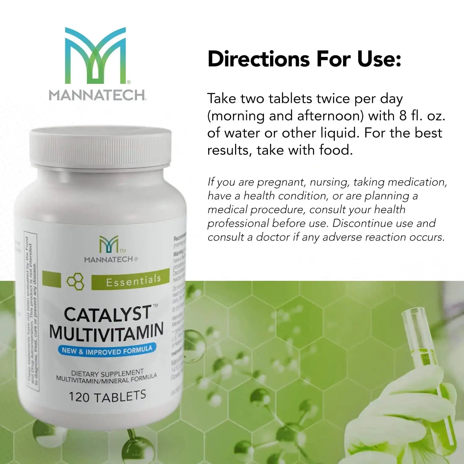 Mannatech Catalyst Multivitamin 120 Tablets, Maximize Your Multivitamin. Provides Antioxidants Vitamin A, Vitamin C, and Vitamin E Mannatech Au supplements