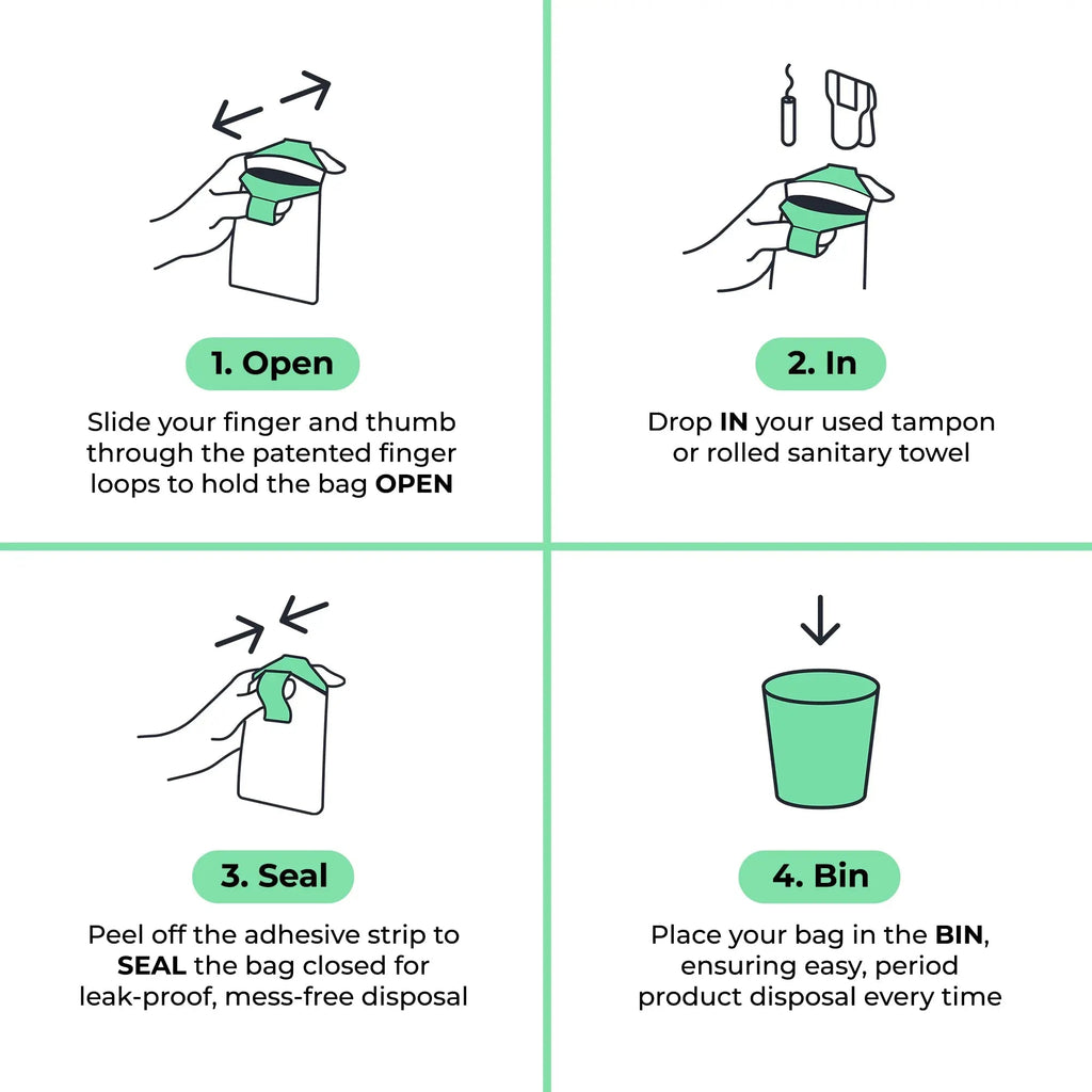 Fab Little Bag Starter Plus Pack - 45 Sanitary Disposal Bags Plus Recyclable Refill Pack Fab Little Bag Au supplements