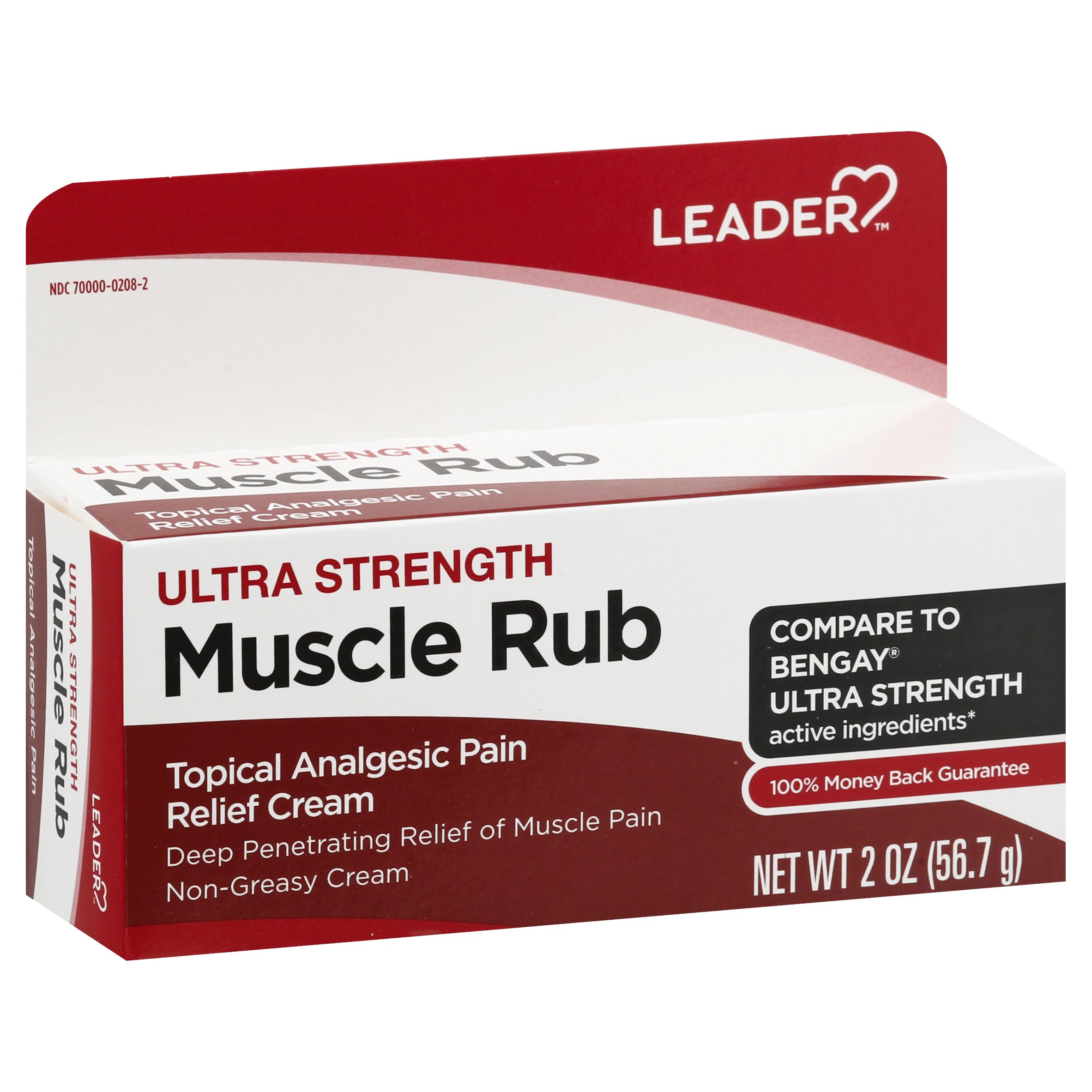 Leader Muscle Rub - Fast-Acting, Deep Penetrating Relief for Sore Muscles and Joints, Minor Arthritis and Back Pain Relief, Non-Greasy Formula Topical Analgesic, Camphor, Menthol & Methyl Salicylate Leader Au supplements