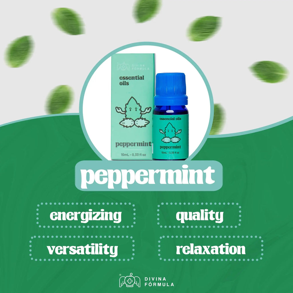 Divina Fórmula - 100% Pure Peppermint Essential Oil - Aromatherapy Oils, Essential Oils - Oil for Massage Divina FÓrmula Au supplements