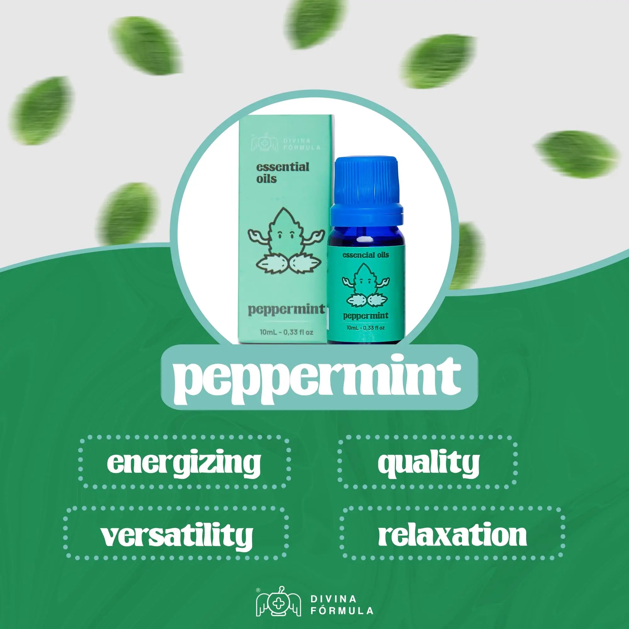 Divina Fórmula - 100% Pure Peppermint Essential Oil - Aromatherapy Oils, Essential Oils - Oil for Massage Divina FÓrmula Au supplements