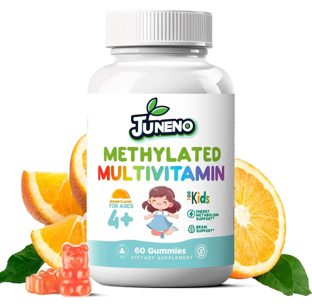 Juneno Methylated Multivitamin Gummies for Kids - MTHFR Support Supplement with B Complex 5-MTHF Folate (L-Methylfolate) Juneno Au supplements