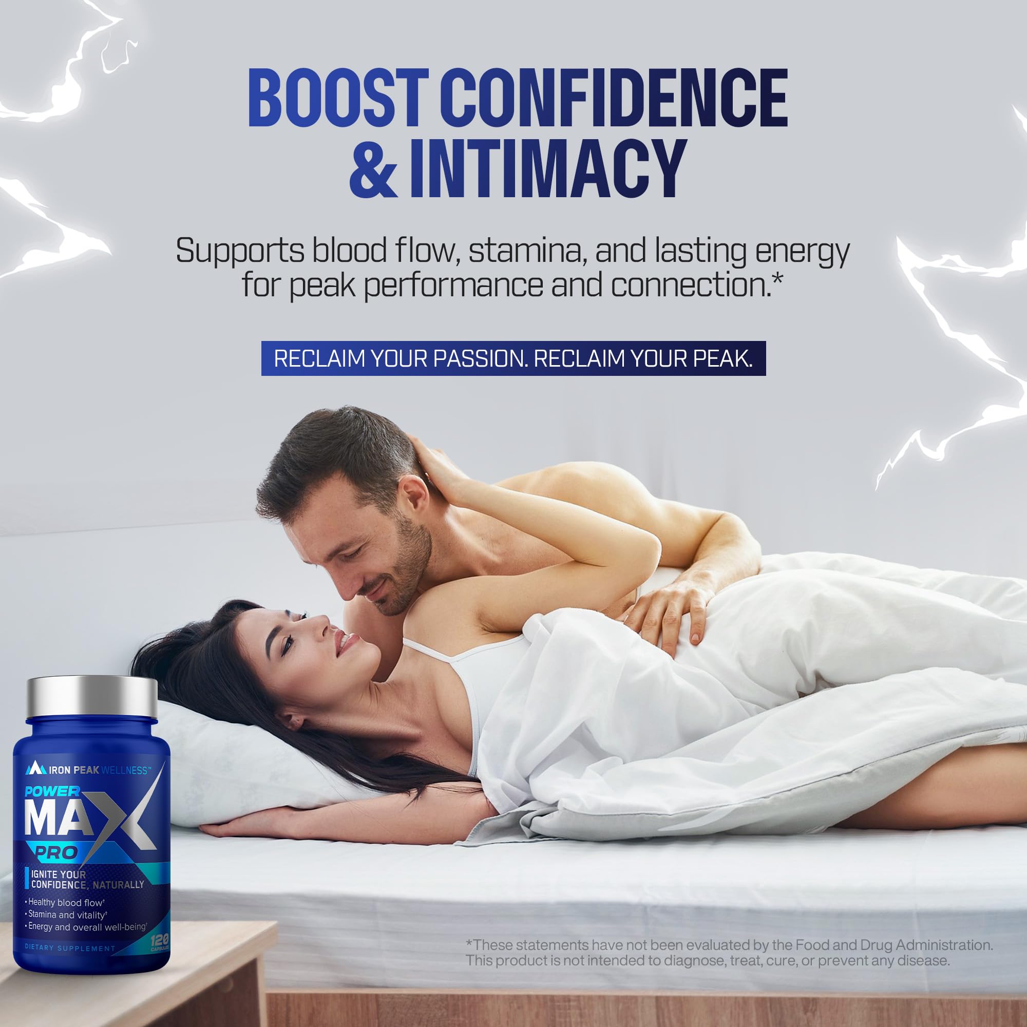 Testosterone Booster Pills for Men - Male Enhancing Supplement - Fast Acting Blood Flow, Muscle Growth, Strength, Energy, Libido, Endurance, Workout - Natural Performance Test Boost - 60 Day Serving IronPeak Wellness Au supplements