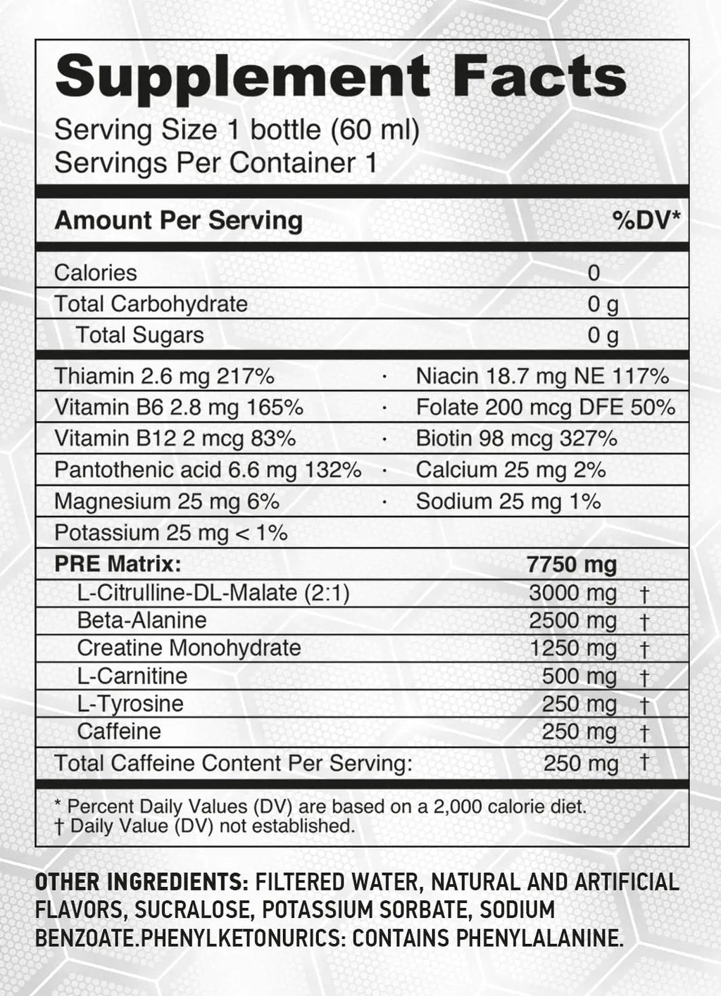 HARDLABZ PRE – Extra Strength Liquid Pre-Workout Energy Shot with Caffeine (250 mg) HARDLABZ Au supplements