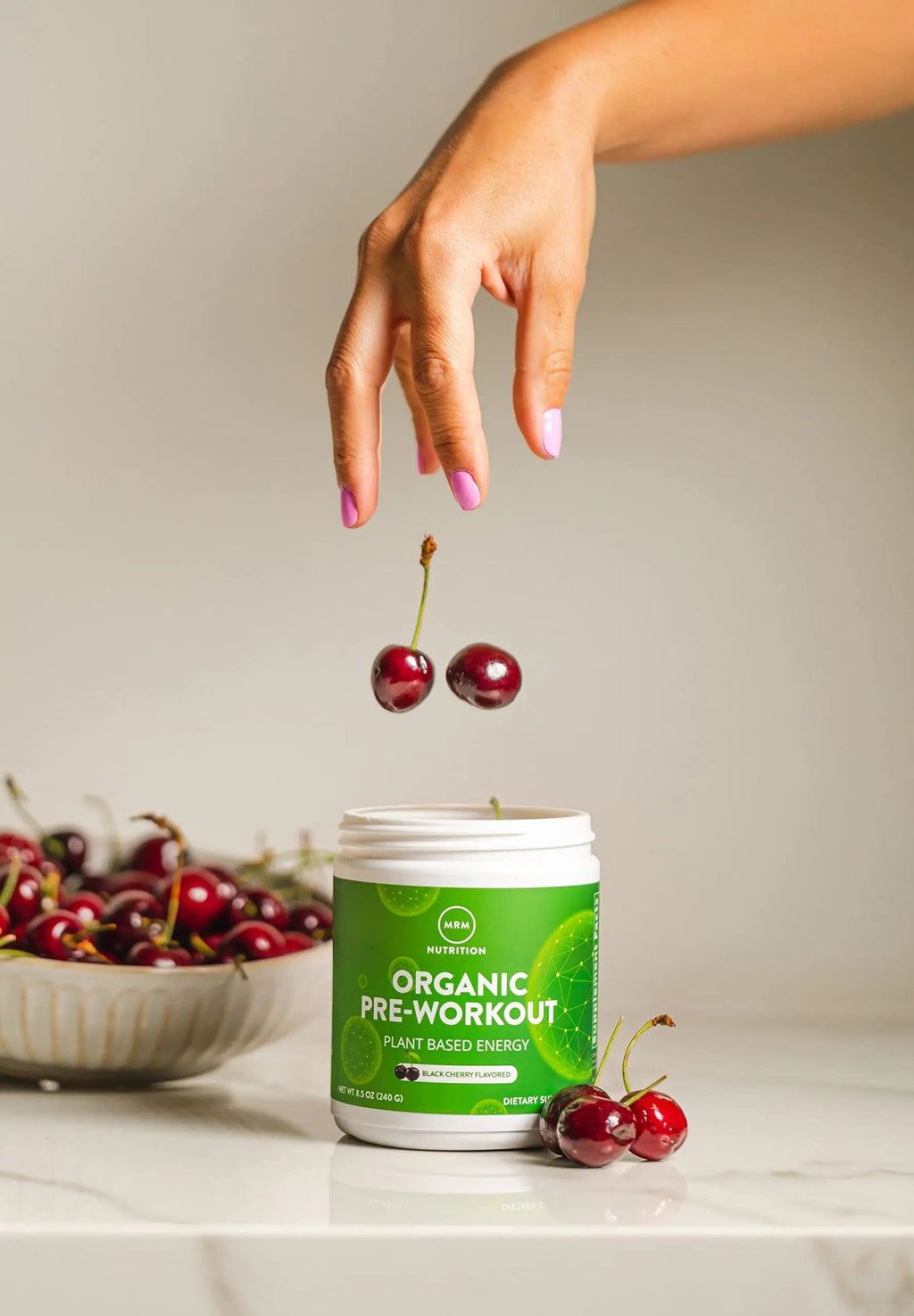 MRM Nutrition Organic Pre-Workout Powder | Black Cherry Flavored | Superfoods MRM Au supplements