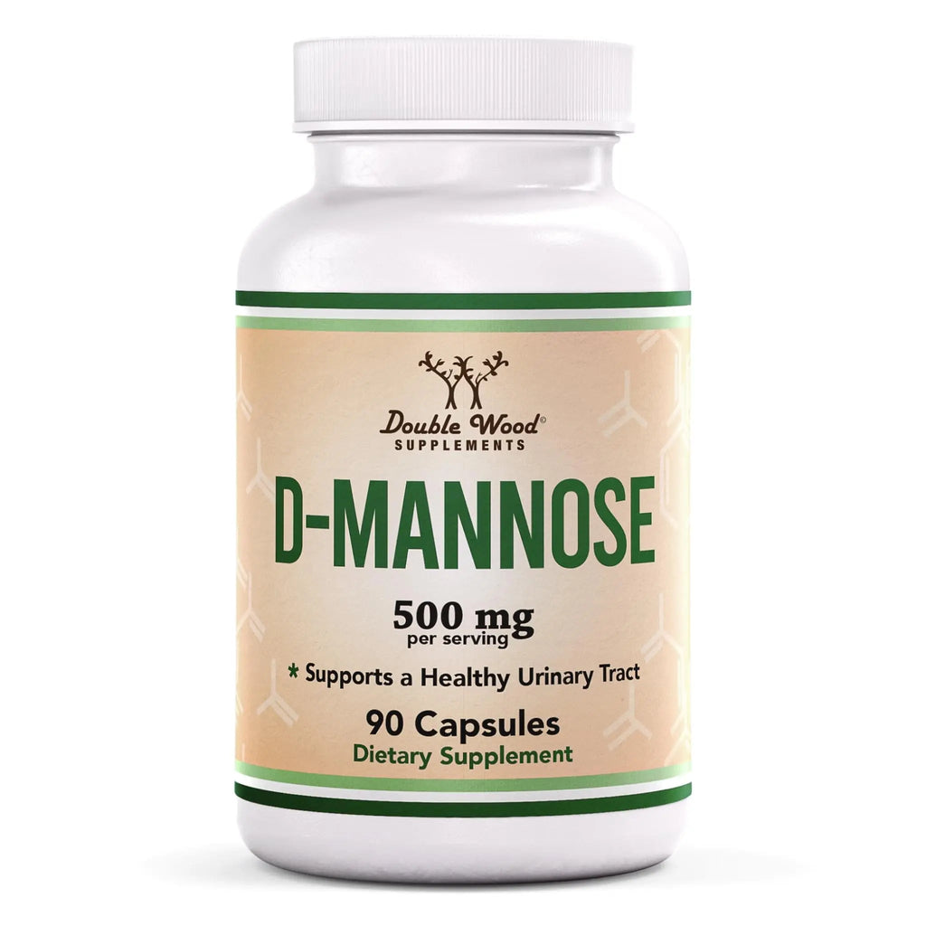 Double Wood Supplements D Mannose 500mg Capsules, 90 Count (D-Mannose for Urinary Tract Health and Bladder Lining, Helps UTI Prevention) Vegan Safe, Non-GMO, Gluten Free Double Wood Supplements Au supplements