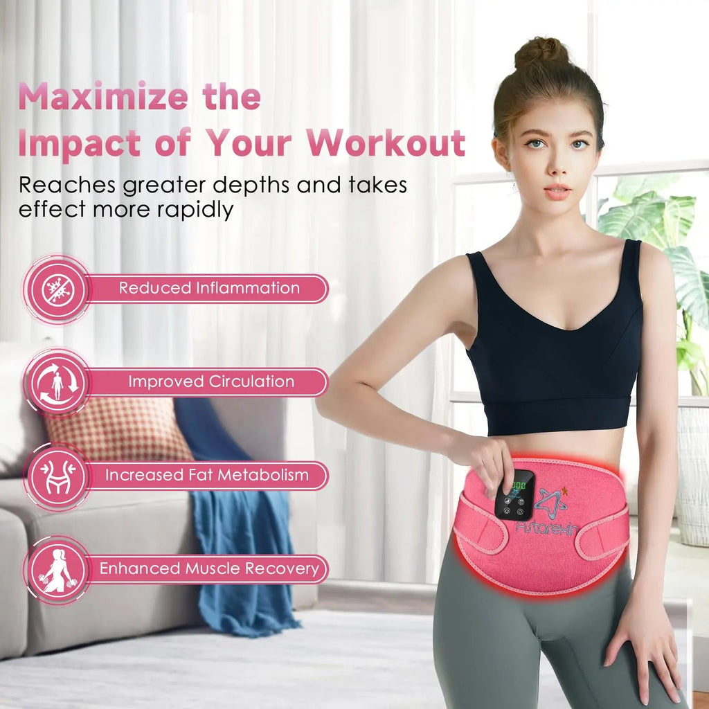 Red Light Therapy Belt Pad: Near Infrared Lamp Pain Relief 156 LEDs Wrap Body Heating Pads Astarexin Au supplements