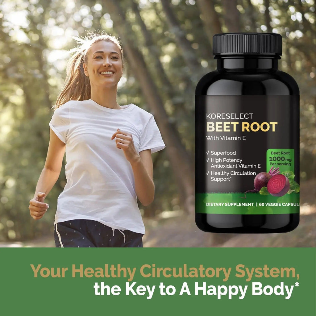 KORESELECT Beet Root & Tart Cherry Capsules 16,000mg Capsules Bundle for Nitric Oxide KORESELECT Au supplements