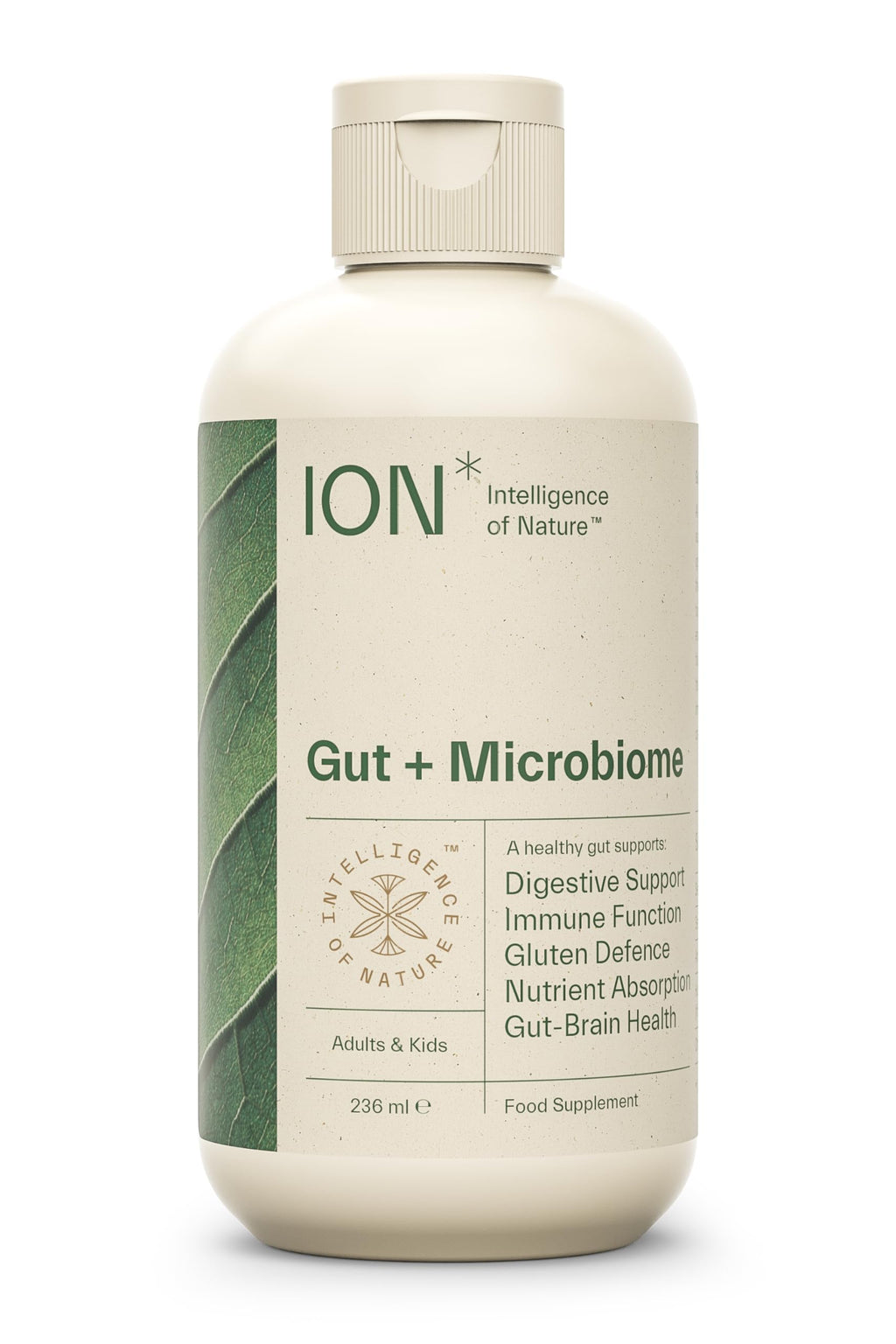 ION* Intelligence of Nature Gut Support Liquid Supplement - Gut & Digestive Health Liquid Drops, Cleanse & Detox with Humic Extract
