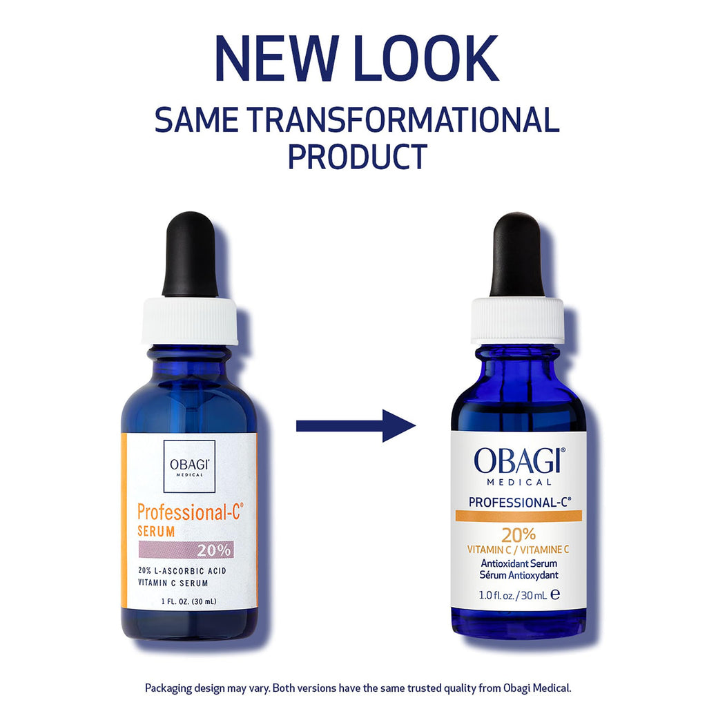 Obagi Professional-C 20% Vitamin C Serum & Hydrate Facial Moisturizer Bundle – Brightens Skin Tone