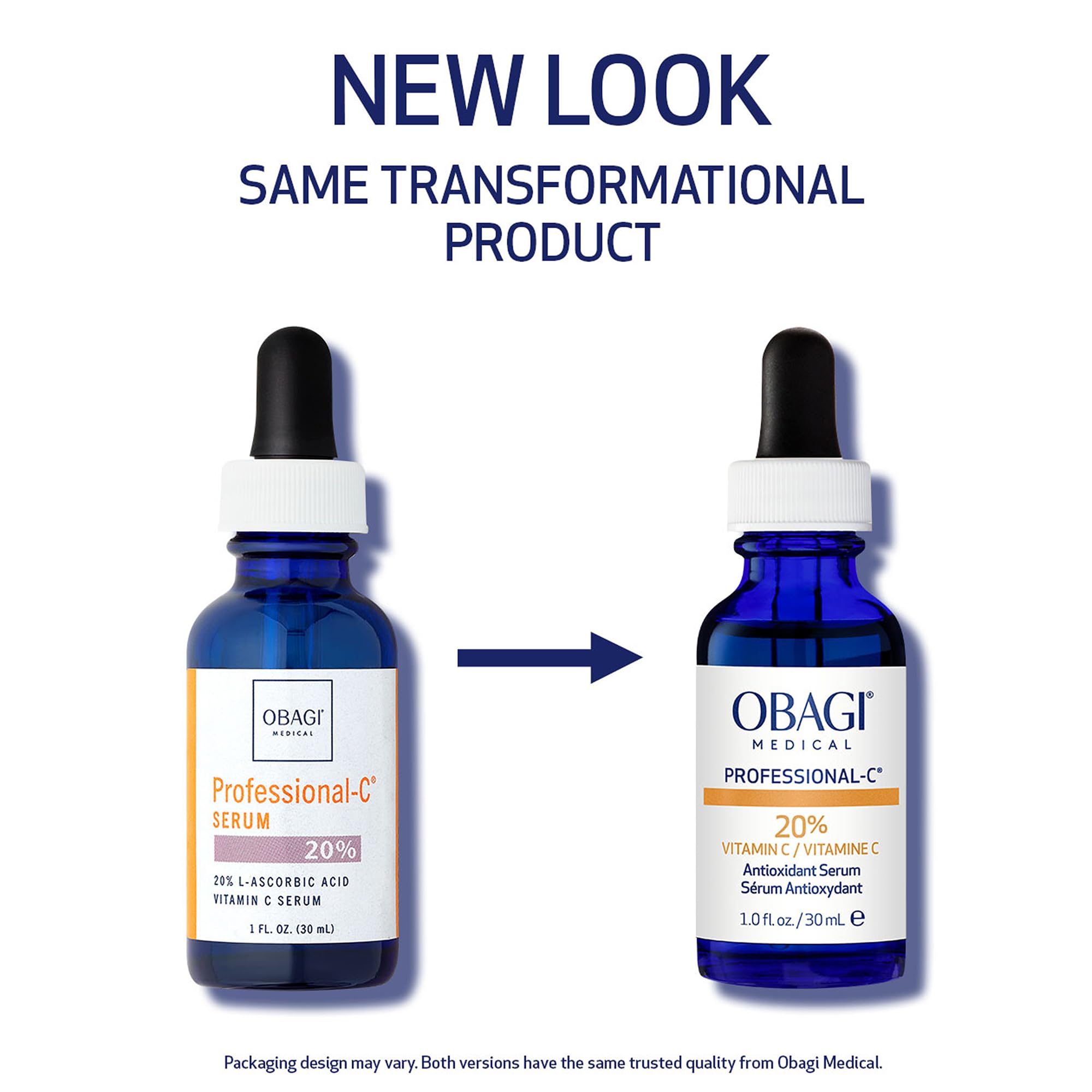 Obagi Professional-C 20% Vitamin C Serum & Hydrate Facial Moisturizer Bundle – Brightens Skin Tone
