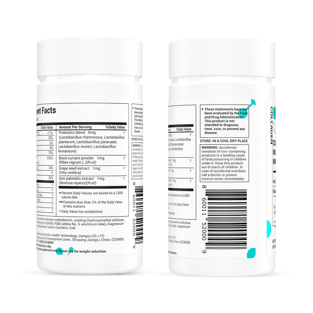DrBioCare Collagen Peptides for Women, Beauty Vitamin & Mineral Supplement,Contains Vitamin D3, Probiotics for Women & Collagen Peptides,Vitamin B Complex,Vitamin E 180 Tablets DrBioCare Au supplements