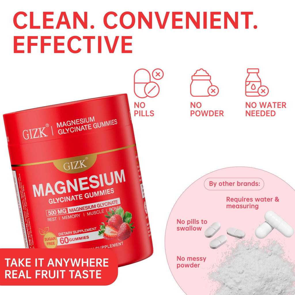Magnesium Glycinate Gummies 500mg – Sugar Free Magnesium Gummies with L-Theanine - Sleep, Calm, Stress Relief for Adults & Kids 4+