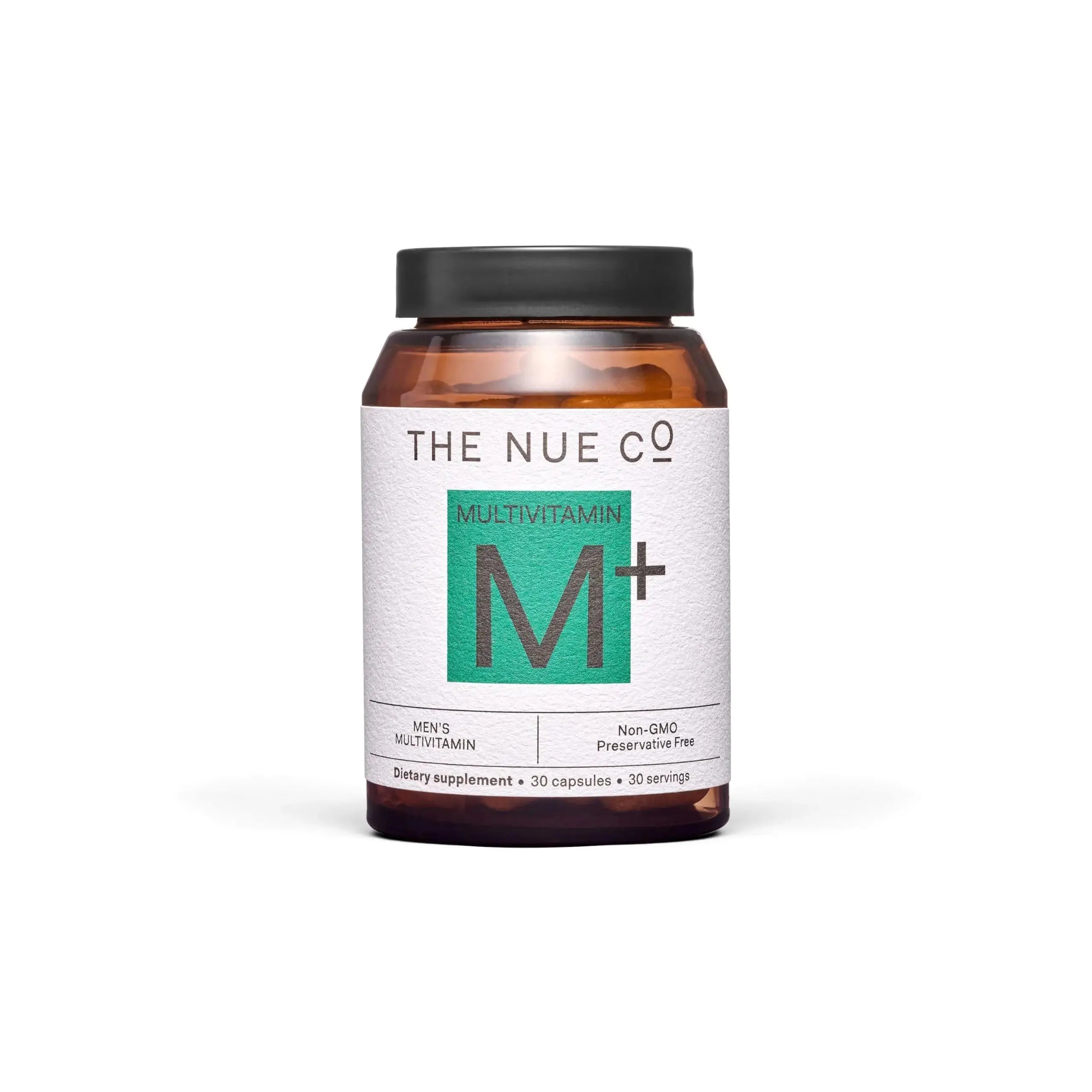 The Nue Co. Men's MULTIVITAMIN Supplement, Supports Energy, Immunity, Focus, Vegan, Gluten Free, 30 Capsules The Nue Co Au supplements