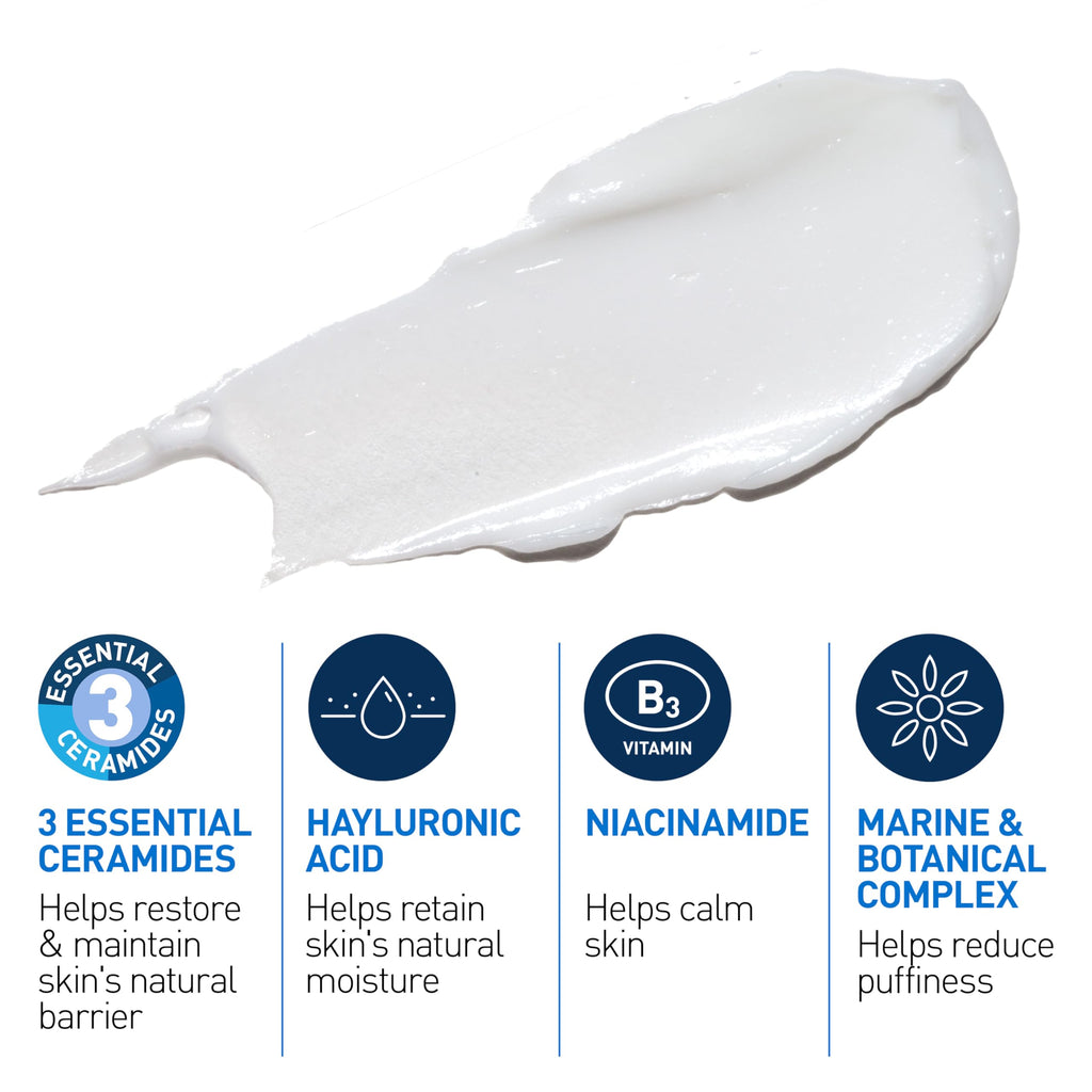 CeraVe Eye Repair Cream, Under Eye Cream For Puffiness And Bags Under Eyes, Hyaluronic Acid + Niacinamide