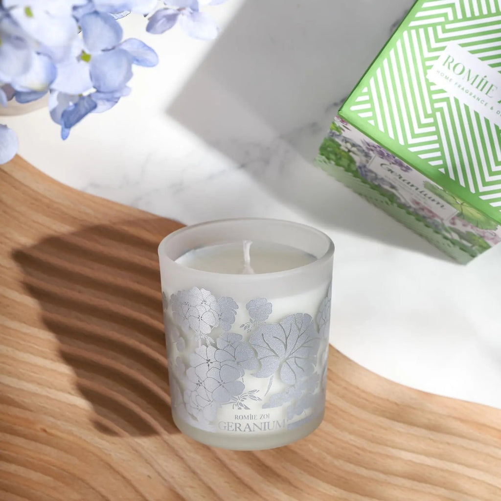 ROMIIE ZOI Scented Candle - Geranium - 6oz Aromatherapy Soy Wax Jar Candle for Home, Gifts for Women ROMIIE ZOI Au supplements