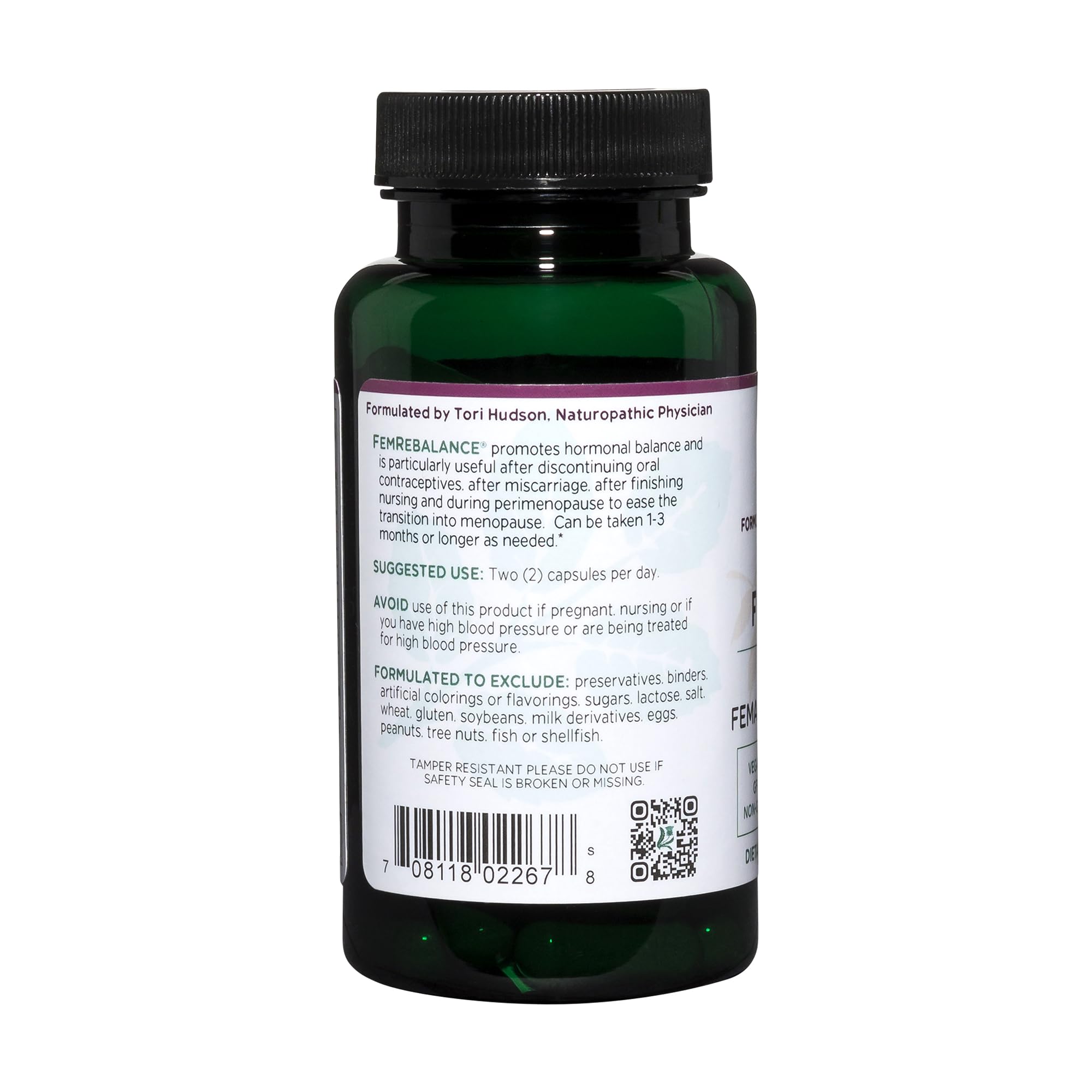 Vitanica FemRebalance, Hormone Balance Support for Women, Vegan, 60 Capsules Vitanica Au supplements