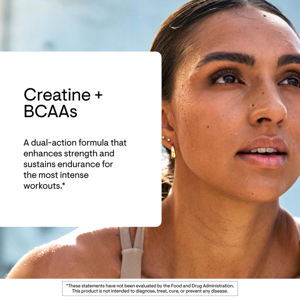 THORNE - Creatine + BCAAs - Micronized Creatine Monohydrate + BCAA Powder - Support for Muscles, Exercise Endurance & Recovery* - for Women & Men - Peach Mango - NSF Certified for Sport - 30 Servings THORNE Au supplements