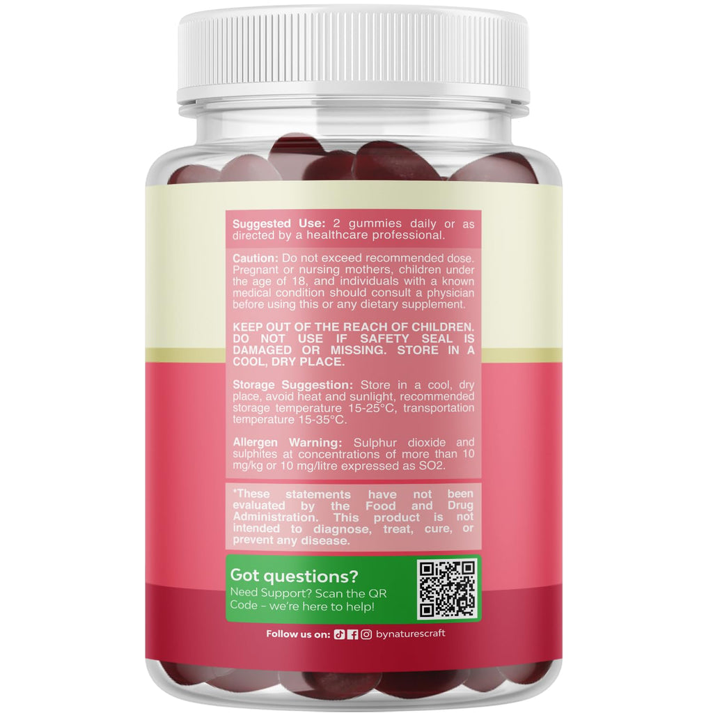 Hormone Balance for Women Gummies of All Ages - PMS Support Supplement for Women to Regulate Menstrual Cycle & Hormonal Balance Menopause & Mood Swings with Vitamin B6 & Dong Quai - 60 Chews Natures Craft Au supplements