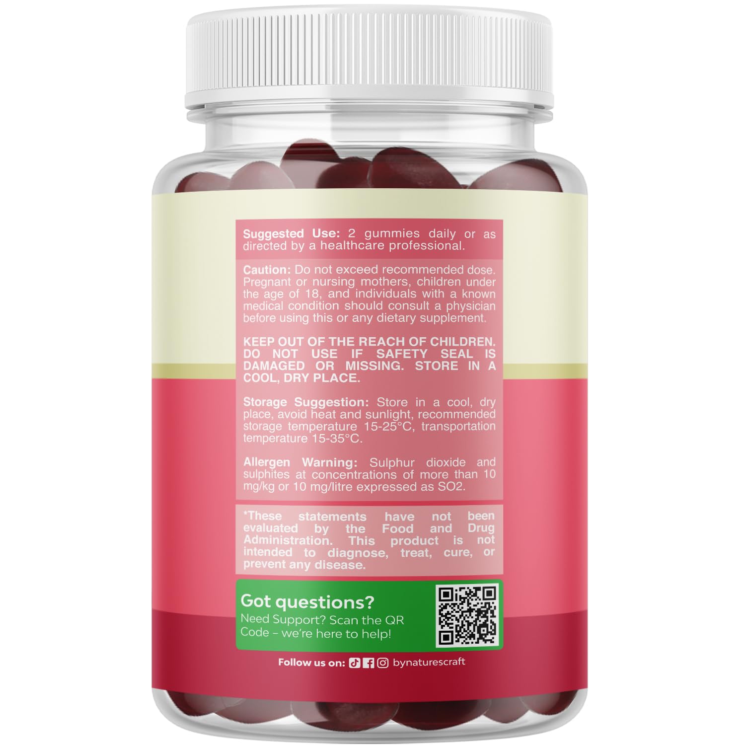 Hormone Balance for Women Gummies of All Ages - PMS Support Supplement for Women to Regulate Menstrual Cycle & Hormonal Balance Menopause & Mood Swings with Vitamin B6 & Dong Quai - 60 Chews Natures Craft Au supplements
