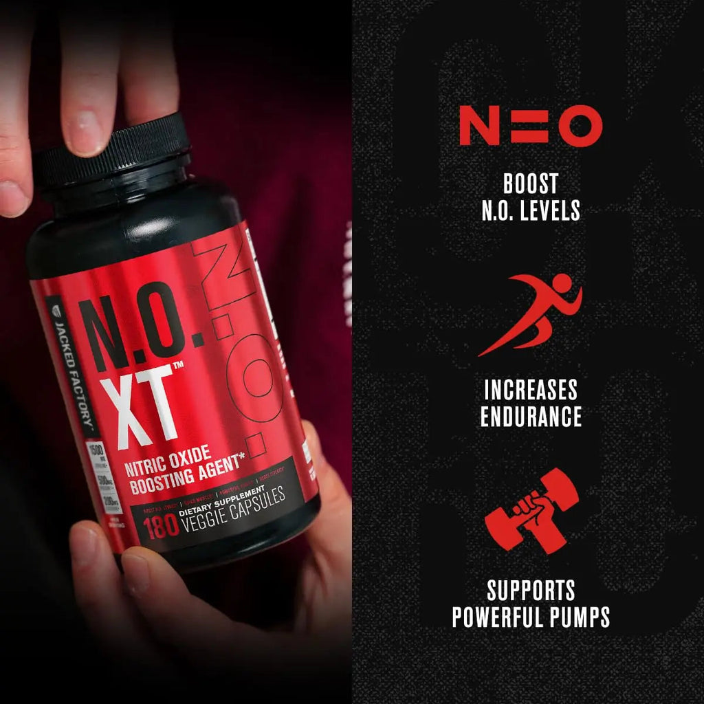 Jacked Factory Muscle Builder Supplement Stack - Build-XT Muscle Builder & N.O. XT Nitric Jacked Factory Au supplements