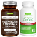 Multivitamin & Minerals for Women + High Absorption CoQ10 100mg 120 Softgels Energy Bundle, Sustained Release Advanced Multivitamin Igennus Healthcare Nutrition Au supplements