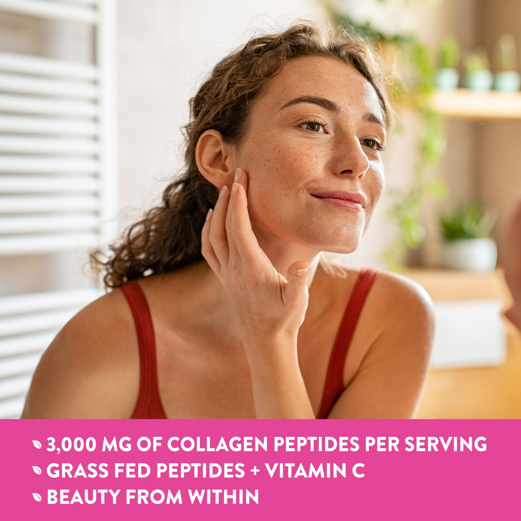Nature's Truth Collagen Peptides | 90 Caplets | Type 1 and 3 with Vitamin C | Grass Fed, Non-GMO & Gluten Free Supplement