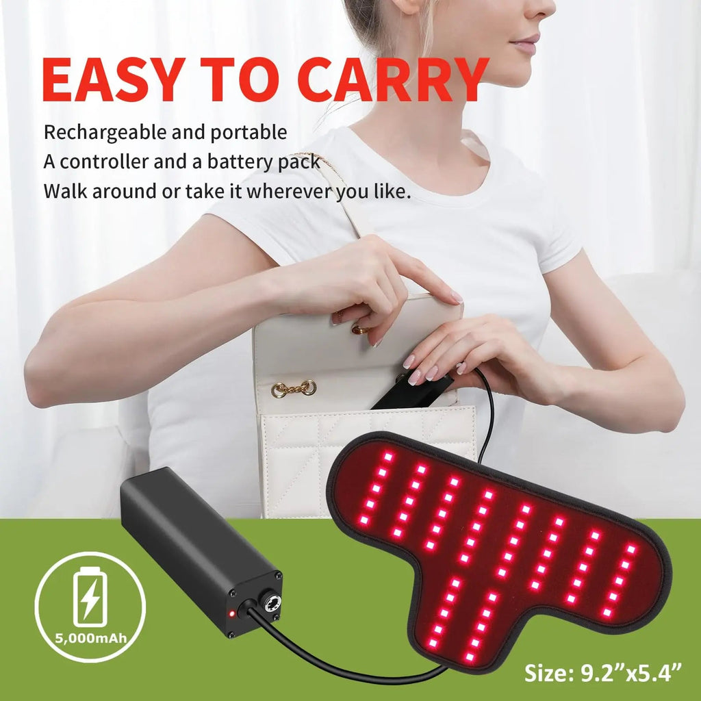 Rechargeable Red Light Therapy Neck Shoulder, Infrared Light Therapy for Body Pain Relief, Portable Red Light EnjoYield Au supplements
