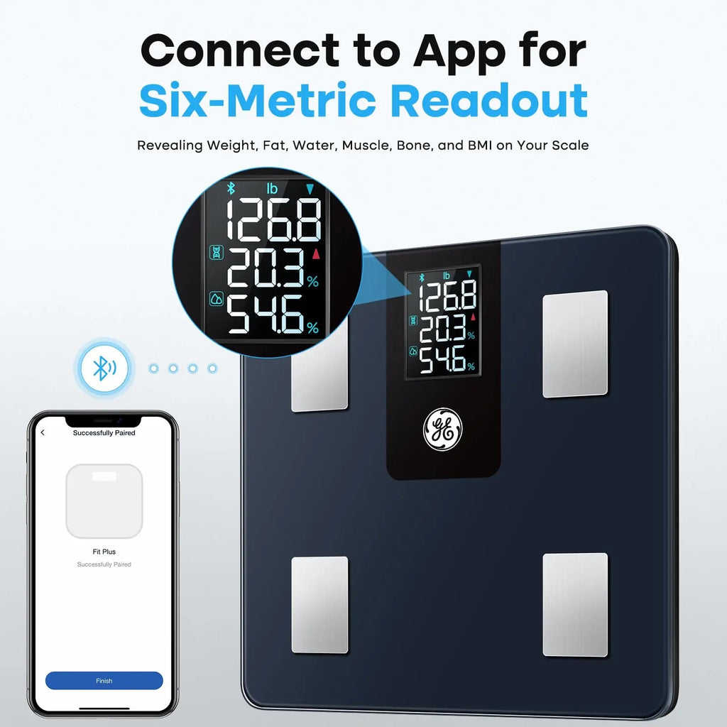 GE Smart Scale for Body Weight and Fat Percentage with All-in-one LCD Display GE Au supplements