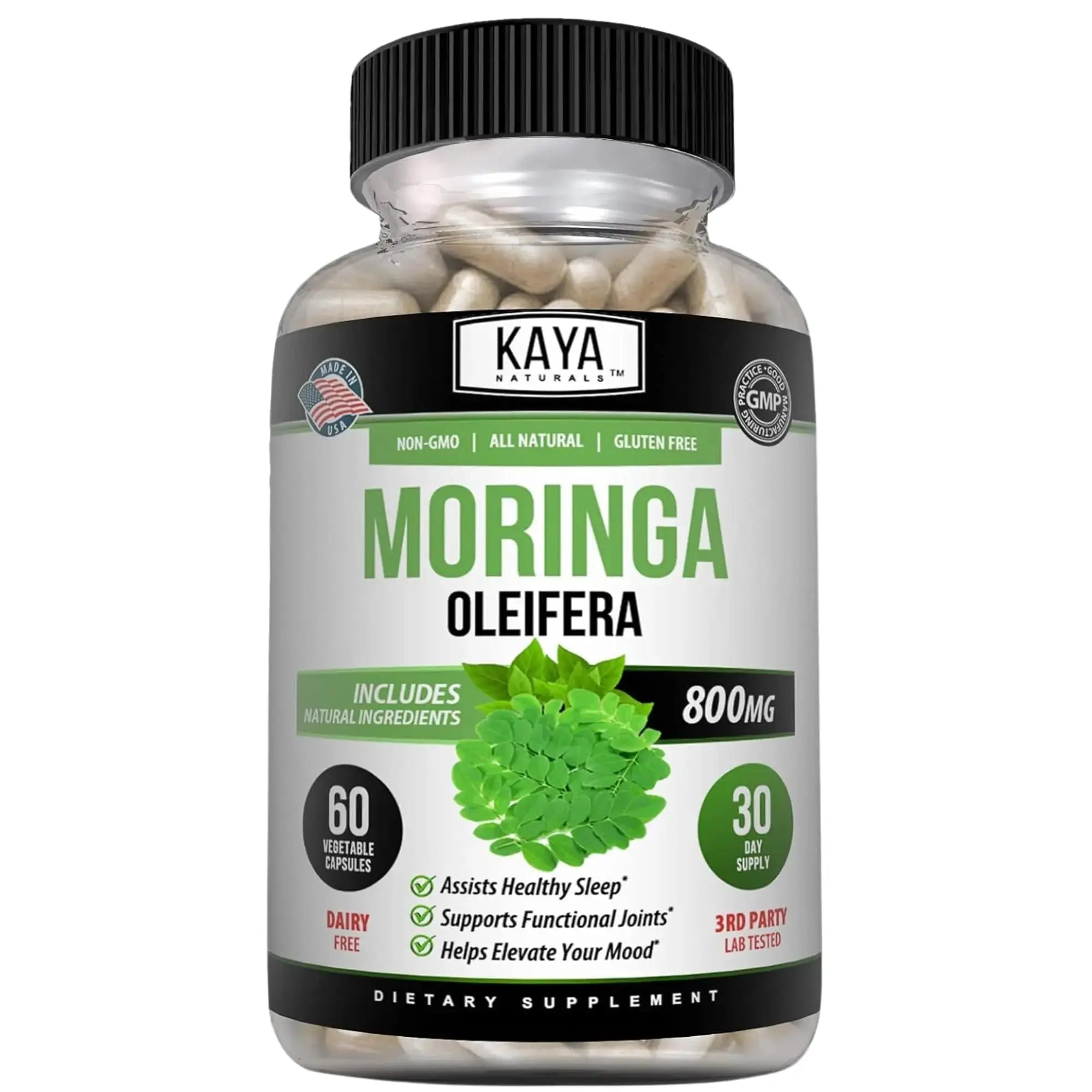 Kaya Naturals Moringa Leaf Extract - Complete Greens Superfood Supplement - Pure Miracle Tree Moringa - Boost Energy Naturally Kaya Naturals Au supplements