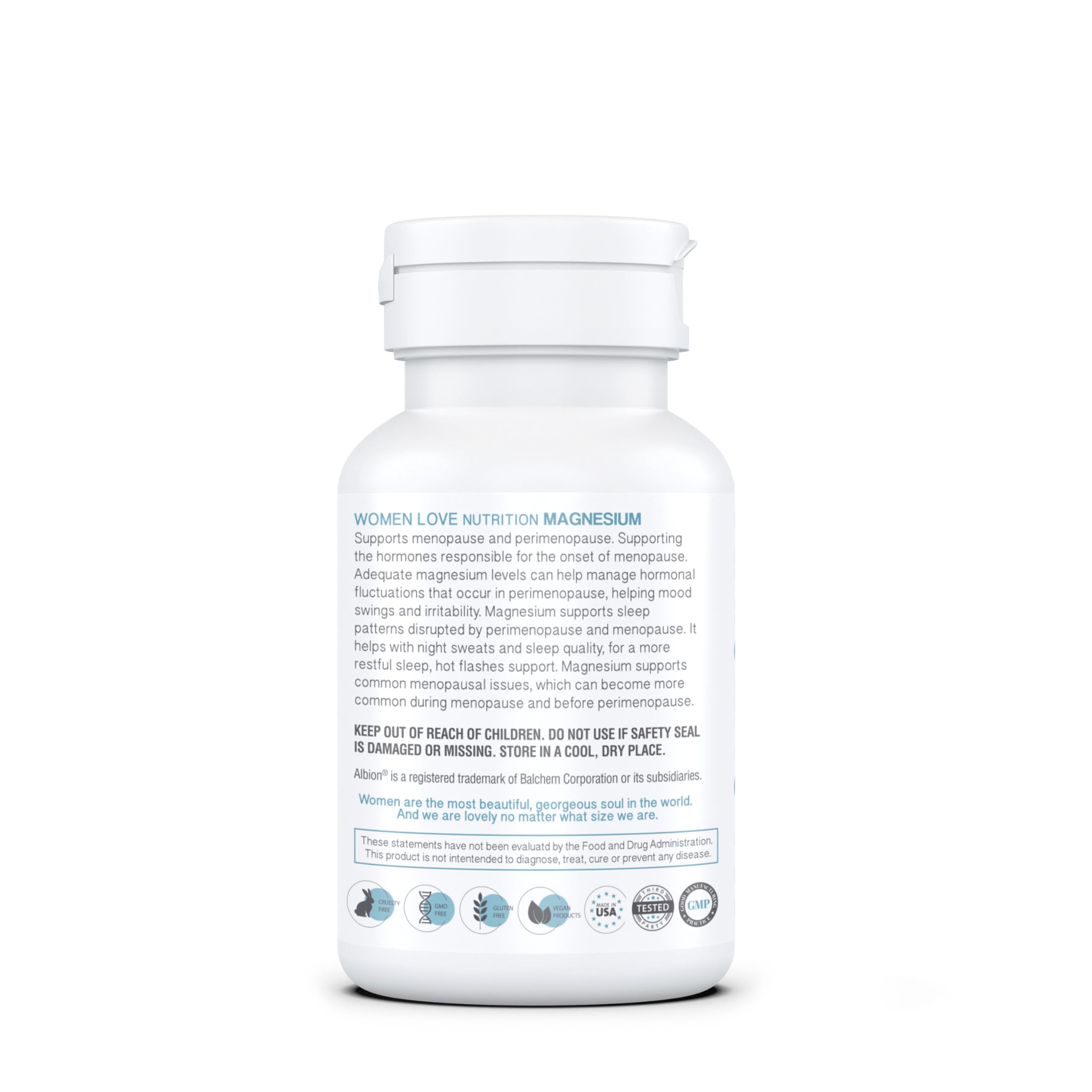 WOMEN LOVE NUTRITION, Magnesium for Women, Menopause & Peromenopause (90 Capsules) WOMEN LOVE NUTRITION Au supplements