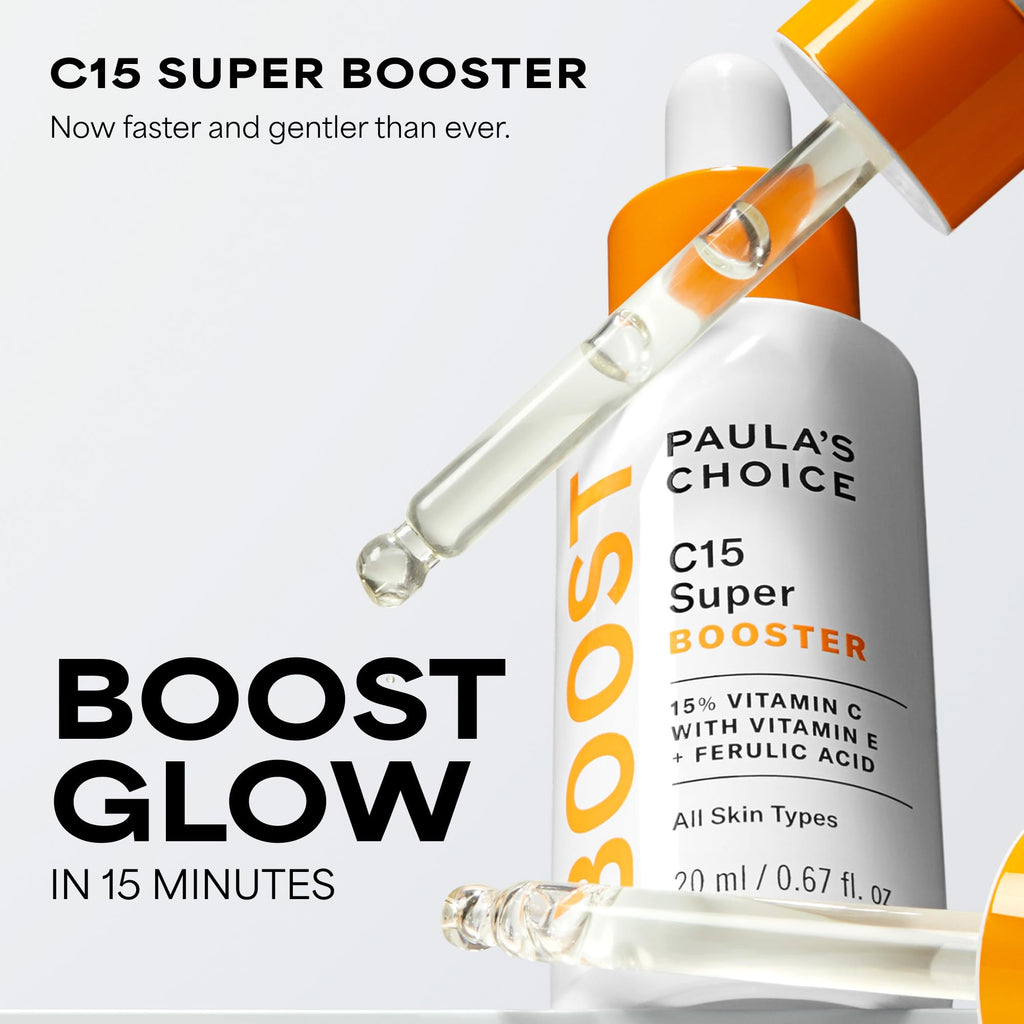 Paula's Choice BOOST C15 Super Booster, 15% Vitamin C Serum for Face, Face Serum with Vitamin E & Ferulic Acid