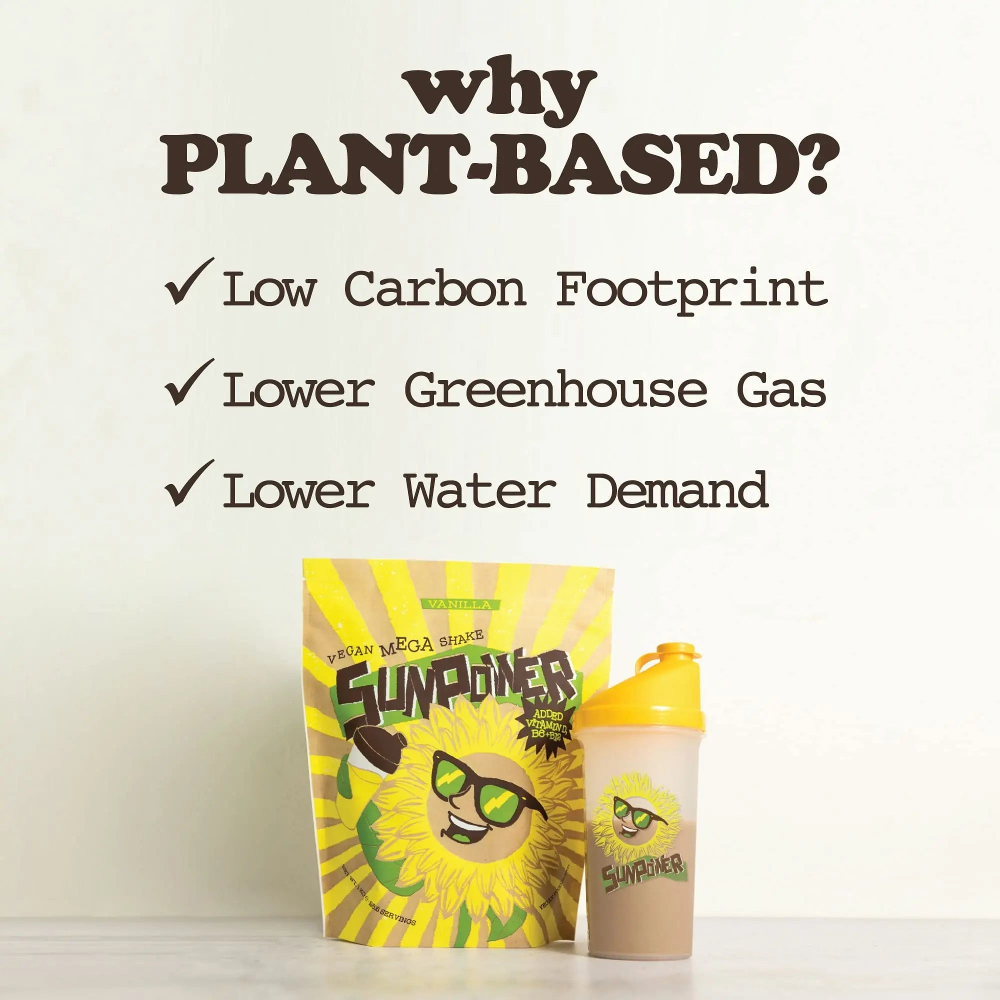 SunPower Vegan Protein Powder - 21g Plant Protein per Serving - Pea, Sunflower SunPower Au supplements
