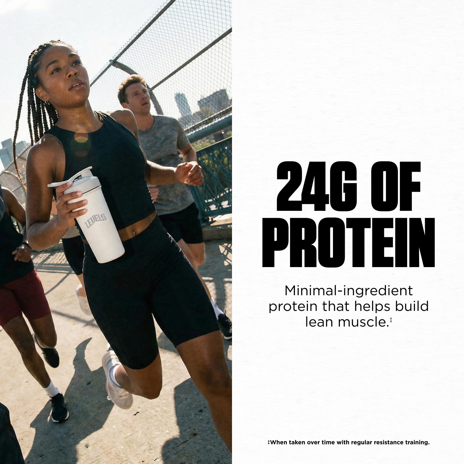 Levels 100% Micellar Casein Protein, Hormone Free, Vanilla Bean, 2LB