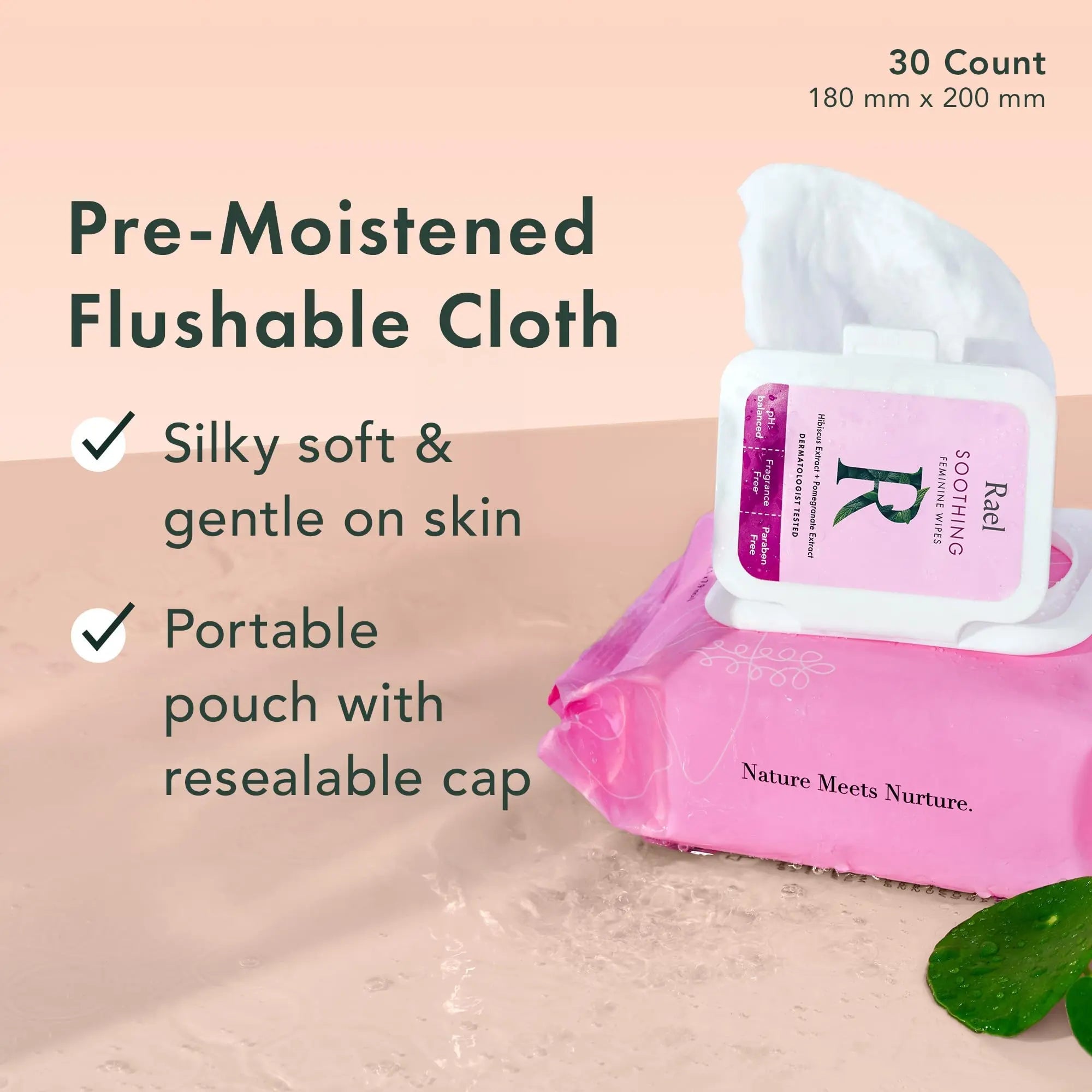 Rael Feminine Wipes, Soothing Wipes for Women - pH Balance, Clean Ingredients, All Skin Types Rael Au supplements