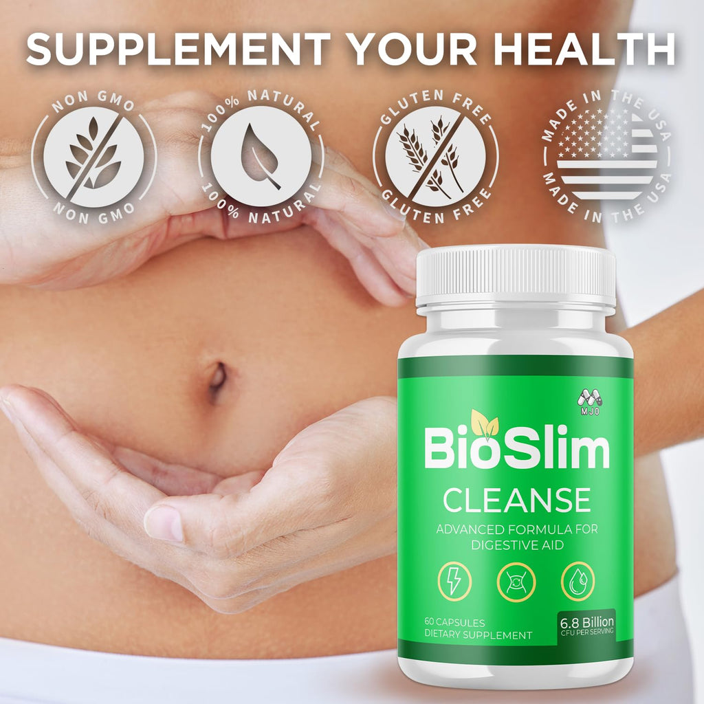 (3 Pack) Bioslim Cleanse Capsules, Official Bioslim Cleanse Supplement Pills with All Natural Ingredients, Advanced Active Health Lifestyle Formula with Premium Vitamins for Women & Men (180 Capsules) MJO Au supplements