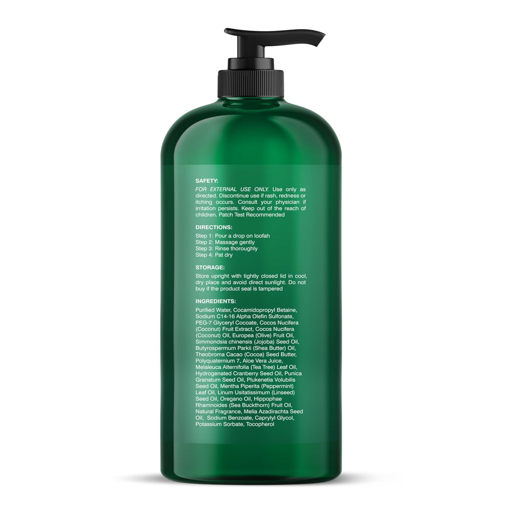 Botanic Hearth Tea Tree Body Wash -16 fl oz- All-Natural Antifungal & Odor-Control Shower