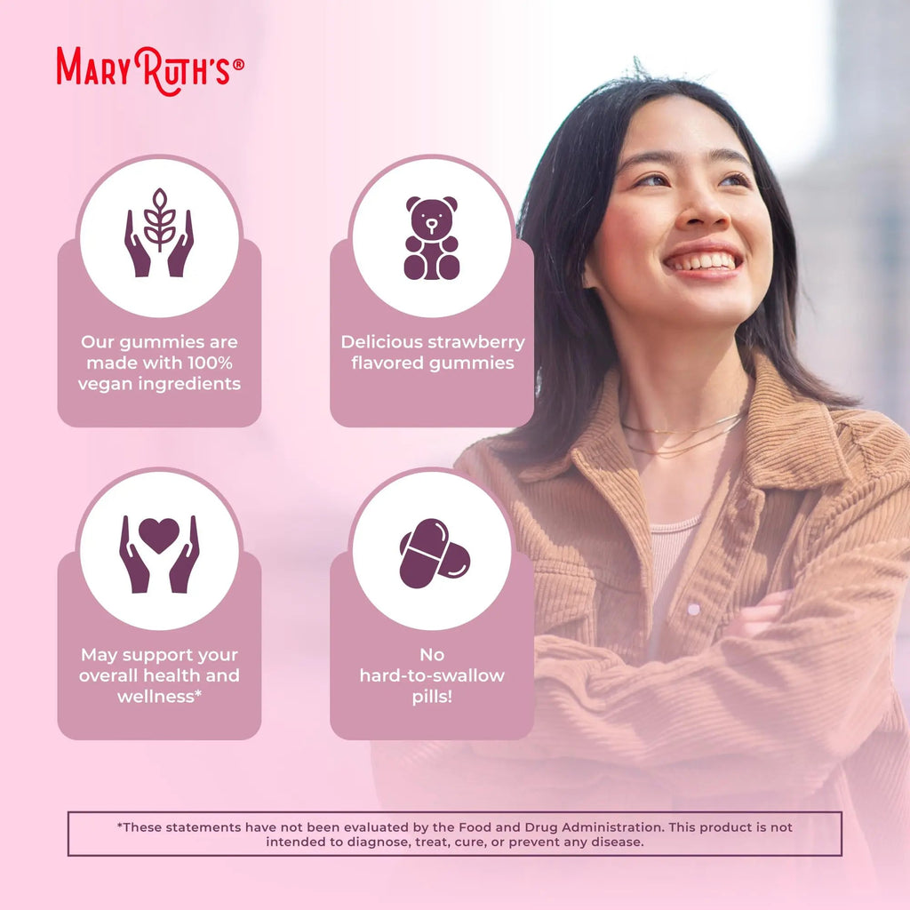Organic Menstrual Support Gummies by MaryRuth's | for The Relief of Common Symptoms of Premenstrual Syndrome | PMS Support | Premenstrual Mood Support | USDA Organic | Non-GMO | Vegan | 30 Servings MARYRUTH'S Au supplements