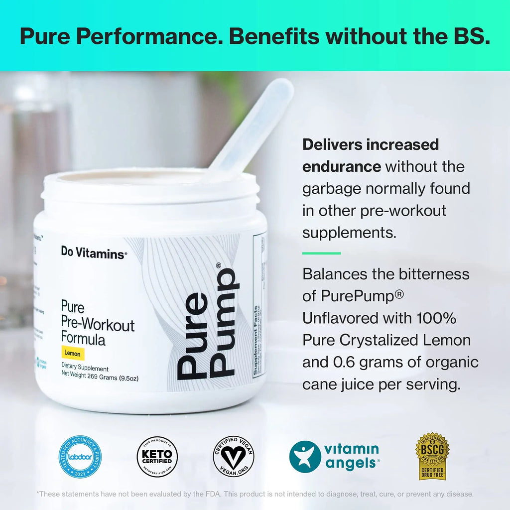Do Vitamins PurePump - All-Natural Clean Preworkout Powder, Boost Energy, Focus Do Vitamins Au supplements