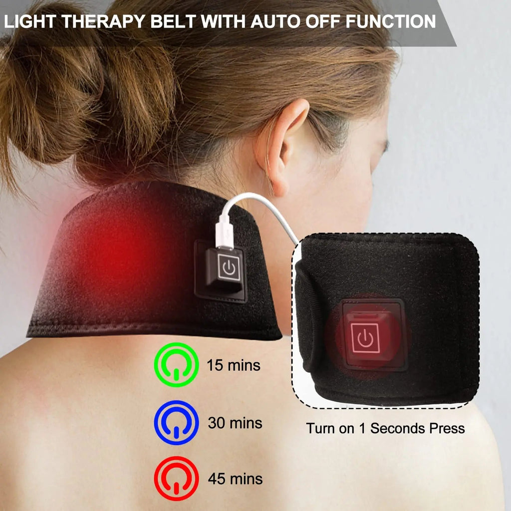 Red Light Therapy Belt for Neck, Infrared Light Therapy Flexible Wearable Wrap Pad LitePow Au supplements