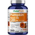 NusaPure Pumpkin Seed Oil 1000mg 200 Softgel Capsules (Non-GMO, Soyfree) Naturally Occurring Phytosterols NusaPure Au supplements