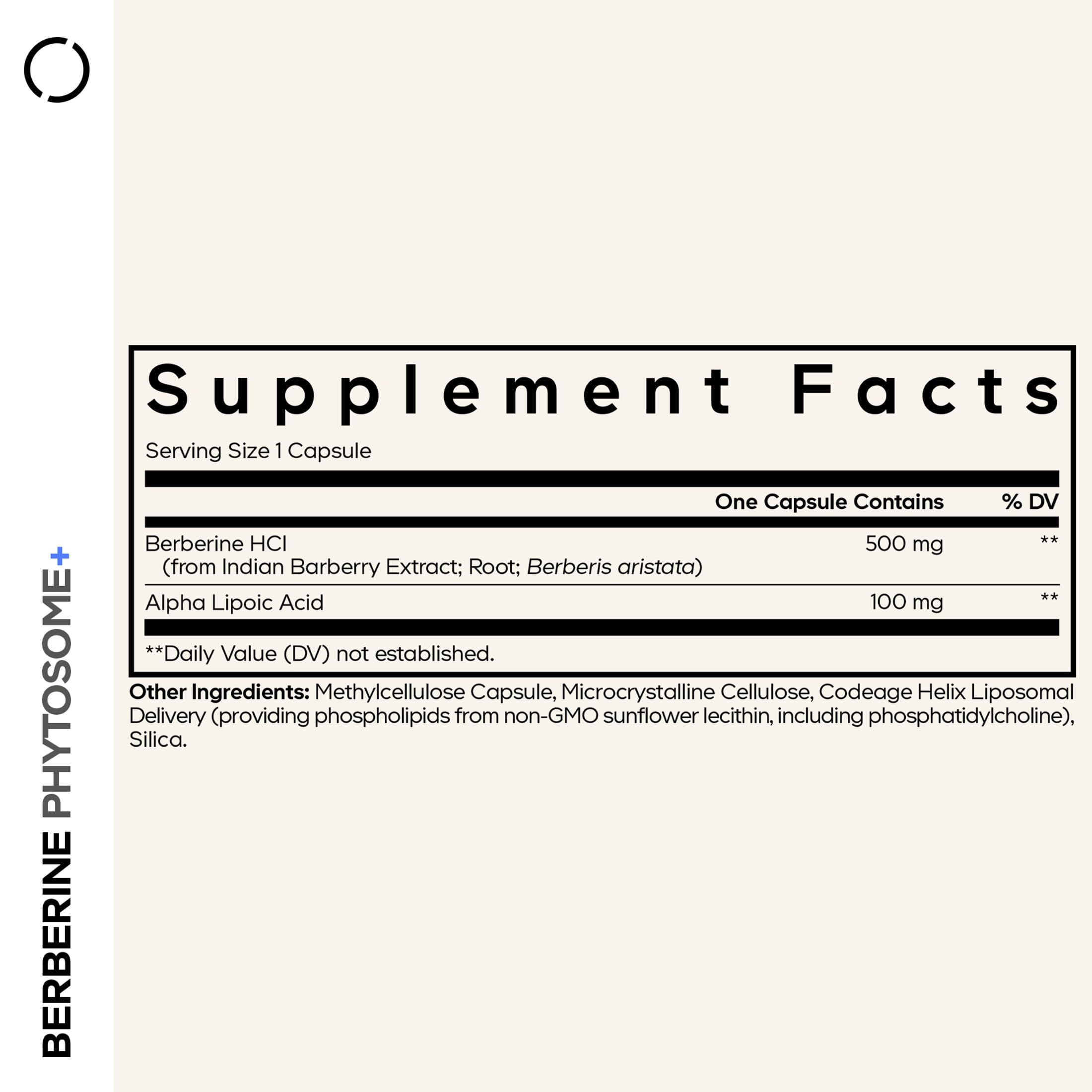 Codeage Berberine Phytosome Supplement - Berberine HCL, Alpha Lipoic Acid, Phospholipid Complex - 2-Month Supply - Berberine HCL - Berberine Hydrochloride - Gluten-Free, Non-GMO - 60 Capsules Codeage Au supplements