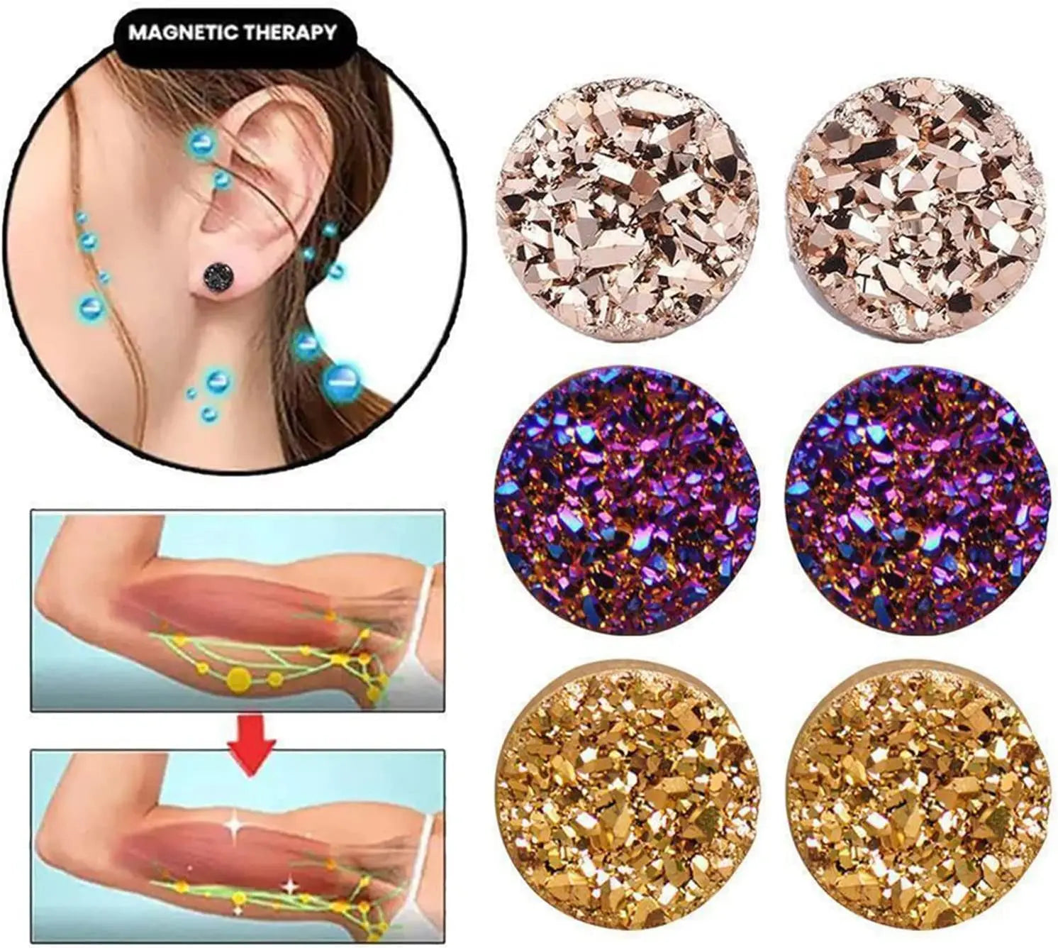 Ear Allure Magnetic Earrings, EarAllure Magnetic Earrings, Non Piercing Magnetic Acupressure vfjiki Au supplements