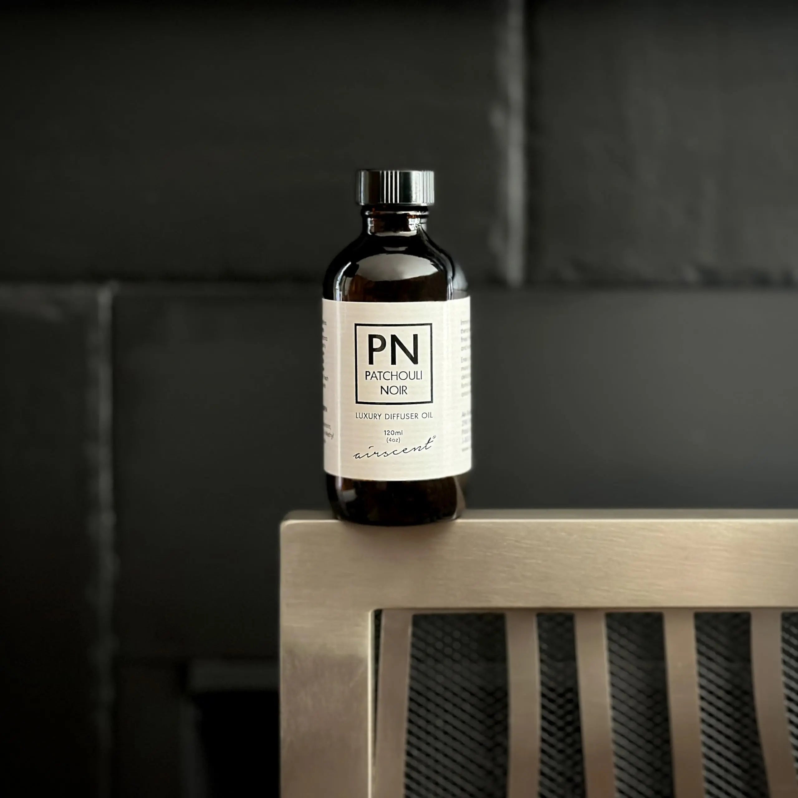 Patchouli Noir Diﬀuser Oil - Air-Scent Aroma and Essential Oil Blend - 120 Milliliter (4 ﬂ oz) Bottle Air-Scent Au supplements