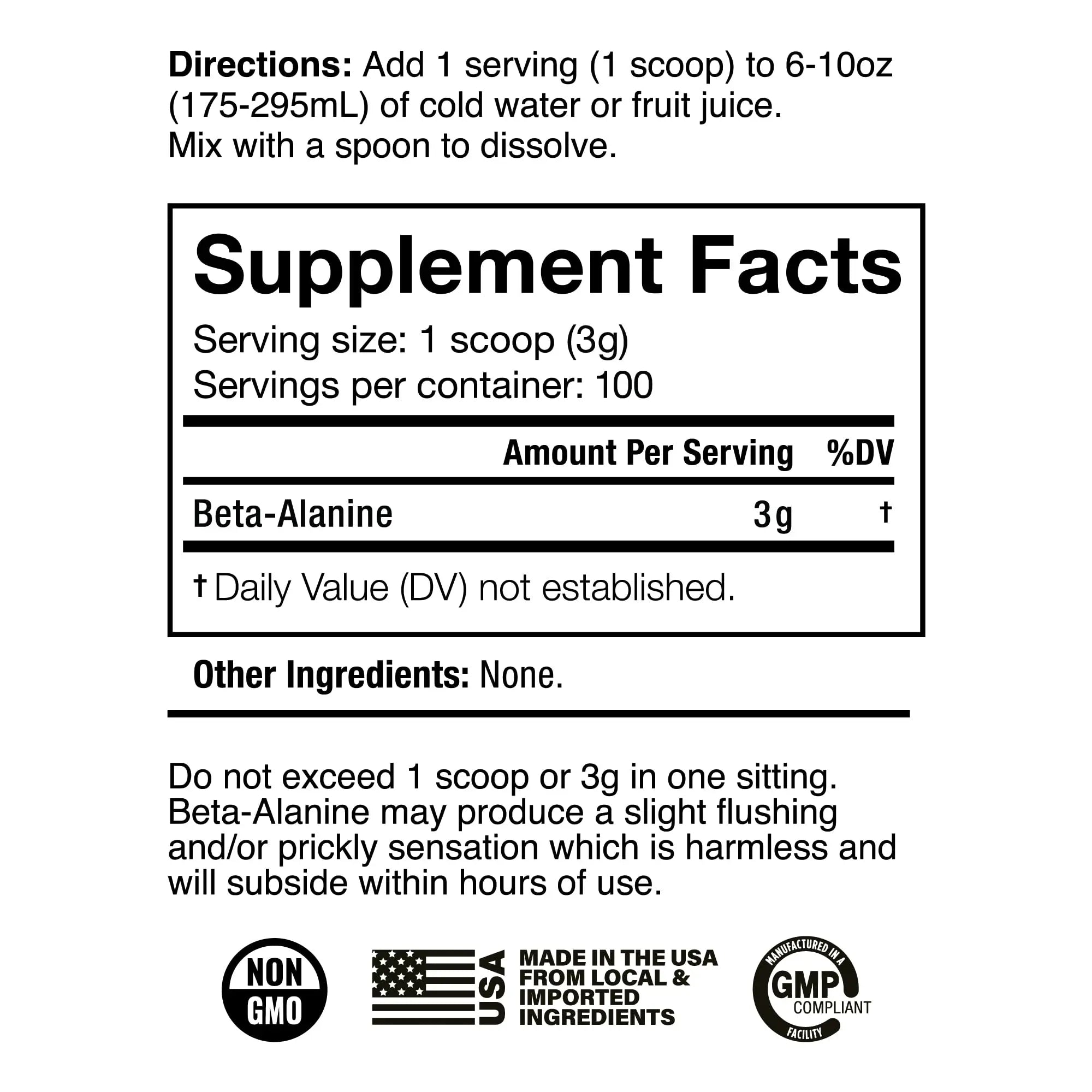 JNX SPORTS The Curse! Beta Alanine Powder - Unflavored, 100 Servings, 3g per Serving JNX SPORTS Au supplements
