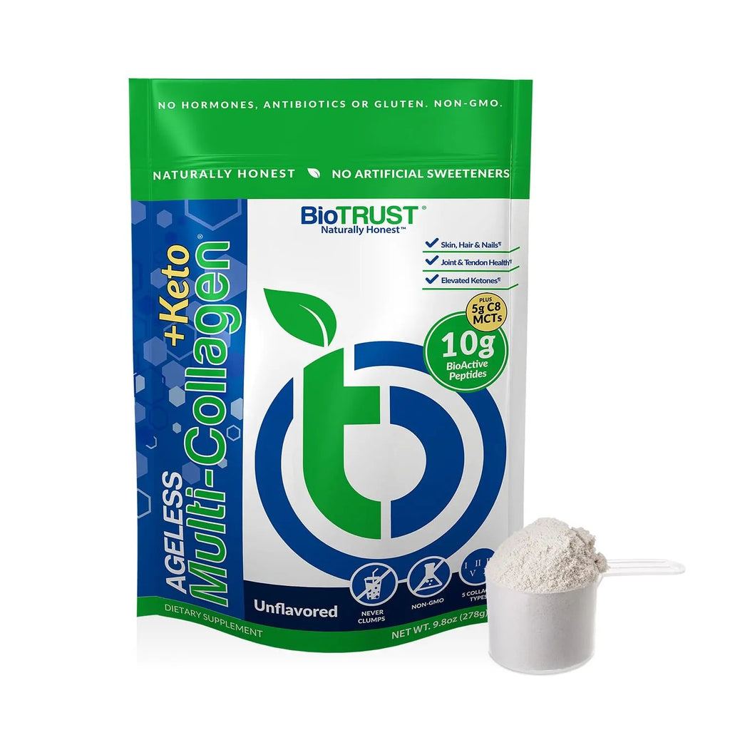 BioTrust Multi-Collagen Protein Powder + Keto MCT Oil – 5 Collagen Types Plus 100% BioTrust Au supplements
