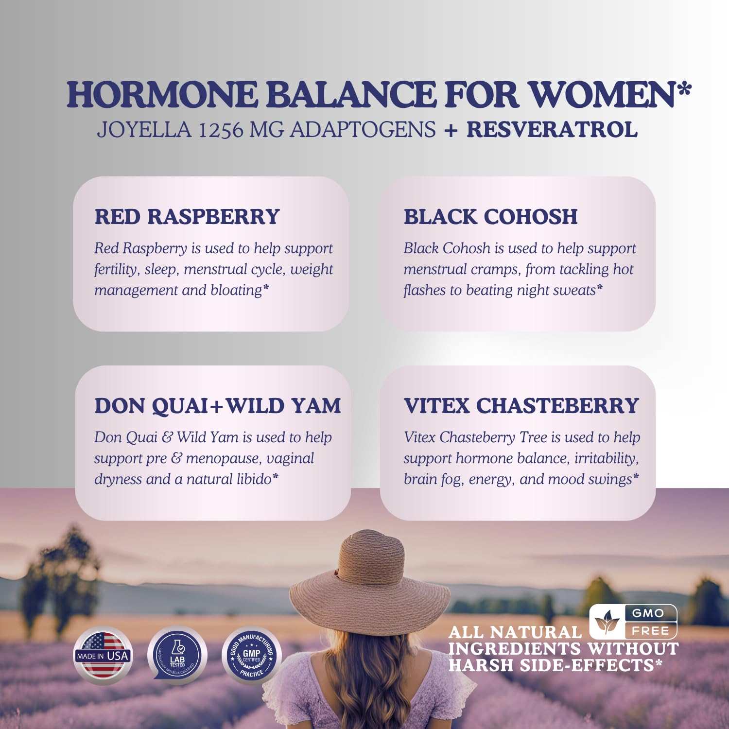 11-in-1 Hormonal Balance, Relief for Menopause Symptoms, Helps Reduce Hot Flashes, Night Sweats, and Mood Swings, Clinically Proven Ingredients, Natural PMS Support, Made in USA, 3rd Party-Tested HERBAL HOT Au supplements