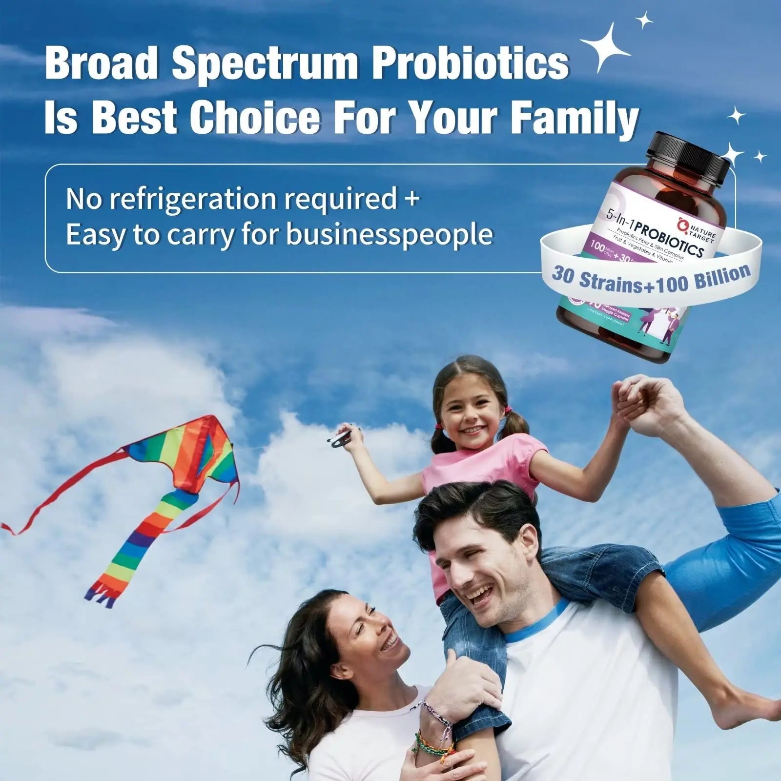 Probiotics for Women-Men-Kids Digestive Health, Prebiotics and Probiotics for Women NATURE TARGET Au supplements